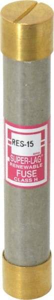 Cooper Bussmann - 600 VAC, 15 Amp, Time Delay Renewable Fuse - Fuse Holder Mount, 127mm OAL, 10 (RMS) kA Rating, 13/16" Diam - Benchmark Tooling