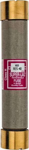 Cooper Bussmann - 600 VAC, 40 Amp, Time Delay Renewable Fuse - Fuse Holder Mount, 5-1/2" OAL, 10 (RMS) kA Rating, 1-1/16" Diam - Benchmark Tooling