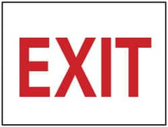NMC - Exit, Aluminum Exit Sign - 14" Wide x 10" High - Benchmark Tooling