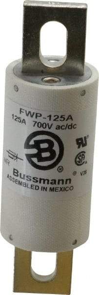 Cooper Bussmann - 700 VAC/VDC, 125 Amp, Fast-Acting Semiconductor/High Speed Fuse - Stud Mount Mount, 5-3/32" OAL, 200 (RMS), 50 at DC kA Rating, 1-1/2" Diam - Benchmark Tooling