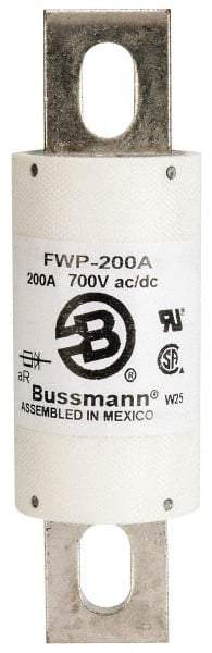 Cooper Bussmann - 700 VAC/VDC, 200 Amp, Fast-Acting Semiconductor/High Speed Fuse - Stud Mount Mount, 5-3/32" OAL, 200 (RMS), 50 at DC kA Rating, 1-1/2" Diam - Benchmark Tooling