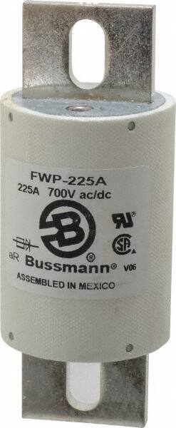 Cooper Bussmann - 700 VAC/VDC, 225 Amp, Fast-Acting Semiconductor/High Speed Fuse - Stud Mount Mount, 5-3/32" OAL, 200 (RMS), 50 at DC kA Rating, 2" Diam - Benchmark Tooling