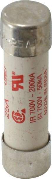 Cooper Bussmann - 690 VAC (IEC), 700 VAC (UL), 800 VDC, 25 Amp, Fast-Acting Semiconductor/High Speed Fuse - 50.8mm OAL, 200 (RMS), 50 at DC kA Rating, 9/16" Diam - Benchmark Tooling