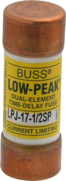 Cooper Bussmann - 300 VDC, 600 VAC, 17.5 Amp, Time Delay General Purpose Fuse - Fuse Holder Mount, 2-1/4" OAL, 100 at DC, 300 at AC (RMS) kA Rating, 13/16" Diam - Benchmark Tooling