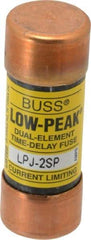 Cooper Bussmann - 300 VDC, 600 VAC, 2 Amp, Time Delay General Purpose Fuse - Fuse Holder Mount, 2-1/4" OAL, 100 at DC, 300 at AC (RMS) kA Rating, 13/16" Diam - Benchmark Tooling