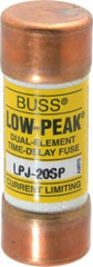 Cooper Bussmann - 300 VDC, 600 VAC, 20 Amp, Time Delay General Purpose Fuse - Fuse Holder Mount, 2-1/4" OAL, 100 at DC, 300 at AC (RMS) kA Rating, 13/16" Diam - Benchmark Tooling