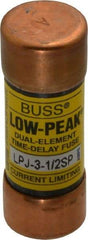 Cooper Bussmann - 300 VDC, 600 VAC, 3.5 Amp, Time Delay General Purpose Fuse - Fuse Holder Mount, 2-1/4" OAL, 100 at DC, 300 at AC (RMS) kA Rating, 13/16" Diam - Benchmark Tooling