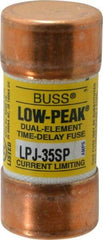 Cooper Bussmann - 300 VDC, 600 VAC, 35 Amp, Time Delay General Purpose Fuse - Fuse Holder Mount, 2-3/8" OAL, 100 at DC, 300 at AC (RMS) kA Rating, 1-1/16" Diam - Benchmark Tooling