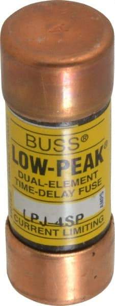 Cooper Bussmann - 300 VDC, 600 VAC, 4 Amp, Time Delay General Purpose Fuse - Fuse Holder Mount, 2-1/4" OAL, 100 at DC, 300 at AC (RMS) kA Rating, 13/16" Diam - Benchmark Tooling