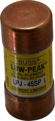 Cooper Bussmann - 300 VDC, 600 VAC, 45 Amp, Time Delay General Purpose Fuse - Fuse Holder Mount, 2-3/8" OAL, 100 at DC, 300 at AC (RMS) kA Rating, 1-1/16" Diam - Benchmark Tooling