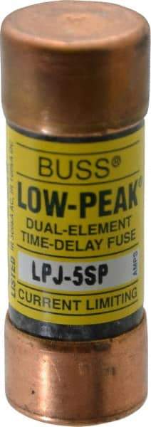 Cooper Bussmann - 300 VDC, 600 VAC, 5 Amp, Time Delay General Purpose Fuse - Fuse Holder Mount, 2-1/4" OAL, 100 at DC, 300 at AC (RMS) kA Rating, 13/16" Diam - Benchmark Tooling