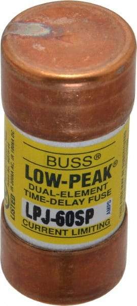 Cooper Bussmann - 300 VDC, 600 VAC, 60 Amp, Time Delay General Purpose Fuse - Fuse Holder Mount, 2-3/8" OAL, 100 at DC, 300 at AC (RMS) kA Rating, 1-1/16" Diam - Benchmark Tooling