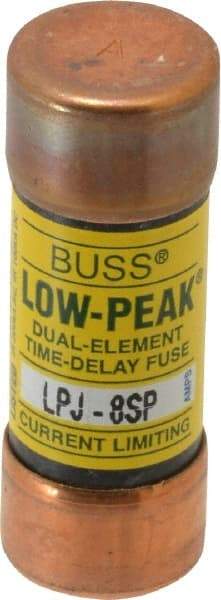 Cooper Bussmann - 300 VDC, 600 VAC, 8 Amp, Time Delay General Purpose Fuse - Fuse Holder Mount, 2-1/4" OAL, 100 at DC, 300 at AC (RMS) kA Rating, 13/16" Diam - Benchmark Tooling