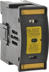 Cooper Bussmann - 1 Pole, 600 VAC/VDC, 60 Amp, DIN Rail Mount Fuse Holder - Compatible with J Class, 1.52 Inch Wide Fuse - Benchmark Tooling