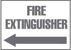 NMC - Fire Extinguisher, Plastic Fire Sign - 14" Wide x 10" High - Benchmark Tooling