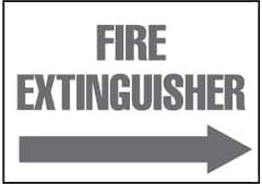 NMC - Fire Extinguisher, Plastic Fire Sign - 14" Wide x 10" High - Benchmark Tooling