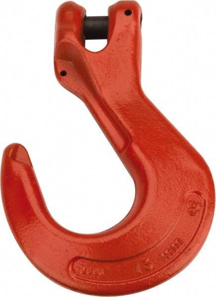 CM - 1/2 Inch Chain Diameter, Grade 100 Clevis Hook - 15,000 Lbs. Load Capacity, 0.58 Inch Inside Diameter, 0.63 Inch Pin Diameter, 1.38 Inch Hook Throat, 8.03 Inch Overall Length, 5.48 Inch Hook Width - Benchmark Tooling