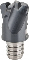 Iscar - MM EFF Grade IC903 Carbide End Milling Tip Insert - TiAlN Finish, 4 Flutes, 16mm Cutting Diam, 0.8mm Depth of Cut, 20.5mm Extension, 0.128" Cnr Rad - Benchmark Tooling