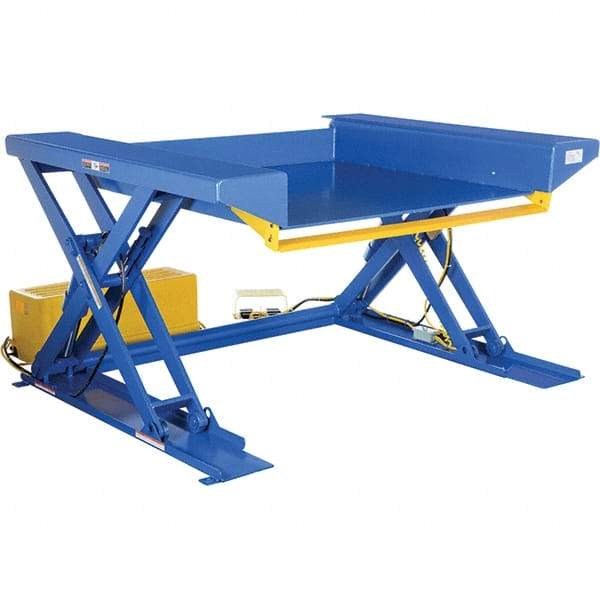 Vestil - 2,000 Lb Capacity Hydraulic Scissor Ground Lift Scissor - 1/2" to 48" Lift Height, 73" Platform Length x 44" Platform Width - Benchmark Tooling
