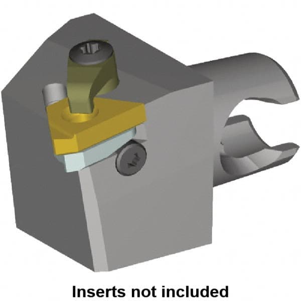 Kennametal - Insert Style LT 16EL, 25mm Head Length, Left Hand Cut, External Modular Threading Cutting Unit Head - System Size KM20, 12.5mm Center to Cutting Edge, Series LT Threading - Benchmark Tooling