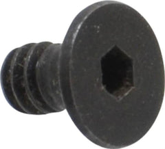 Holo-Krome - #6-32 UNC Hex Socket Drive, 82° Flat Screw - Alloy Steel, Black Oxide Finish, Fully Threaded, 1/4" OAL - Benchmark Tooling