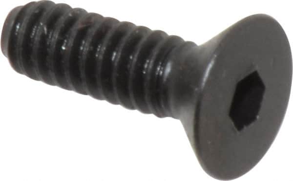 Holo-Krome - #10-24 UNC Hex Socket Drive, 82° Flat Screw - Alloy Steel, Black Oxide Finish, Fully Threaded, 5/8" OAL - Benchmark Tooling