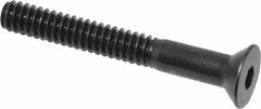 Holo-Krome - #10-24 UNC Hex Socket Drive, 82° Flat Screw - Alloy Steel, Black Oxide Finish, Partially Threaded, 1-1/2" OAL - Benchmark Tooling