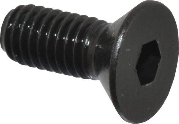 Holo-Krome - #10-32 UNF Hex Socket Drive, 82° Flat Screw - Alloy Steel, Black Oxide Finish, Fully Threaded, 1/2" OAL - Benchmark Tooling
