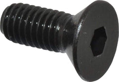 Holo-Krome - #10-32 UNF Hex Socket Drive, 82° Flat Screw - Alloy Steel, Black Oxide Finish, Fully Threaded, 1/2" OAL - Benchmark Tooling