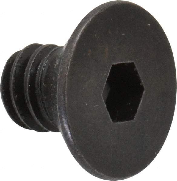 Holo-Krome - 1/4-20 UNC Hex Socket Drive, 82° Flat Screw - Alloy Steel, Black Oxide Finish, Fully Threaded, 3/8" OAL - Benchmark Tooling