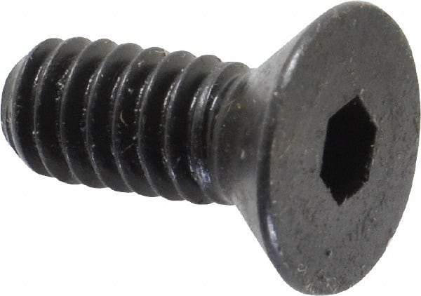 Holo-Krome - 1/4-20 UNC Hex Socket Drive, 82° Flat Screw - Alloy Steel, Black Oxide Finish, Fully Threaded, 5/8" OAL - Benchmark Tooling
