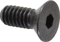 Holo-Krome - 1/4-20 UNC Hex Socket Drive, 82° Flat Screw - Alloy Steel, Black Oxide Finish, Fully Threaded, 5/8" OAL - Benchmark Tooling
