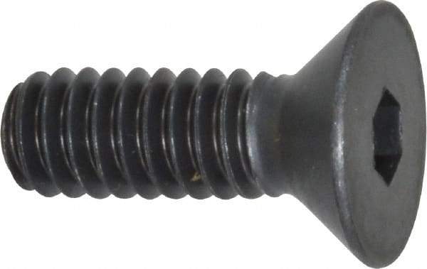 Holo-Krome - 1/4-20 UNC Hex Socket Drive, 82° Flat Screw - Alloy Steel, Black Oxide Finish, Fully Threaded, 3/4" OAL - Benchmark Tooling