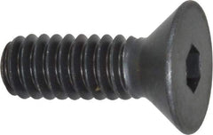 Holo-Krome - 1/4-20 UNC Hex Socket Drive, 82° Flat Screw - Alloy Steel, Black Oxide Finish, Fully Threaded, 3/4" OAL - Benchmark Tooling