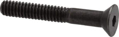 Holo-Krome - 1/4-20 UNC Hex Socket Drive, 82° Flat Screw - Alloy Steel, Black Oxide Finish, Partially Threaded, 1-3/4" OAL - Benchmark Tooling