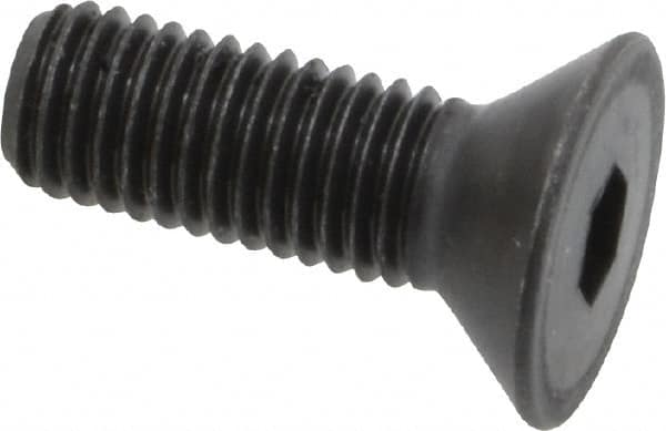 Holo-Krome - 1/4-28 UNF Hex Socket Drive, 82° Flat Screw - Alloy Steel, Black Oxide Finish, Fully Threaded, 3/4" OAL - Benchmark Tooling