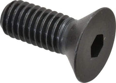 Holo-Krome - 3/8-16 UNC Hex Socket Drive, 82° Flat Screw - Alloy Steel, Black Oxide Finish, Fully Threaded, 1" OAL - Benchmark Tooling