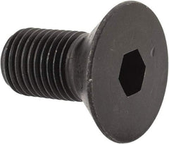 Holo-Krome - 3/8-24 UNF Hex Socket Drive, 82° Flat Screw - Alloy Steel, Black Oxide Finish, Fully Threaded, 3/4" OAL - Benchmark Tooling