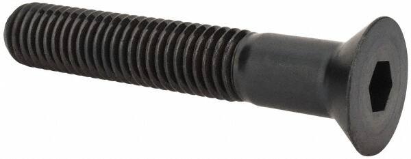 Holo-Krome - 1/2-13 UNC Hex Socket Drive, 82° Flat Screw - Alloy Steel, Black Oxide Finish, Partially Threaded, 3" OAL - Benchmark Tooling