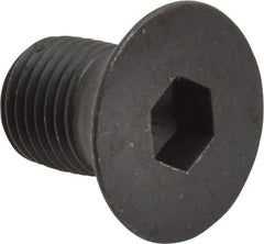 Holo-Krome - 1/2-20 UNF Hex Socket Drive, 82° Flat Screw - Alloy Steel, Black Oxide Finish, Fully Threaded, 3/4" OAL - Benchmark Tooling