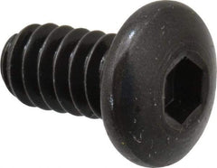Holo-Krome - #10-24 UNC Hex Socket Drive, Button Screw - Alloy Steel, Black Oxide Finish, Fully Threaded, 3/8" Length Under Head - Benchmark Tooling