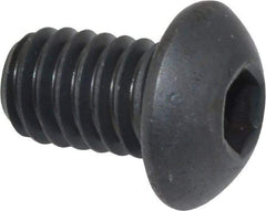 Holo-Krome - 5/16-18 UNC Hex Socket Drive, Button Screw - Alloy Steel, Black Oxide Finish, Fully Threaded, 1/2" Length Under Head - Benchmark Tooling