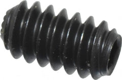 Holo-Krome - #6-32 UNC, 1/4" OAL, Internal Knurl Point Set Screw - Grade 8 Alloy Steel, 1/16" Key - Benchmark Tooling