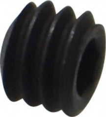 Holo-Krome - #8-32 UNC, 1/8" OAL, Internal Knurl Point Set Screw - Grade 8 Alloy Steel, 5/64" Key - Benchmark Tooling