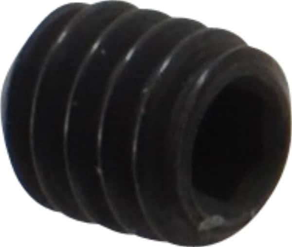 Holo-Krome - #8-32 UNC, 3/16" OAL, Internal Knurl Point Set Screw - Grade 8 Alloy Steel, 5/64" Key - Benchmark Tooling