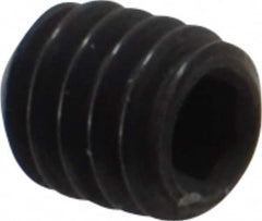 Holo-Krome - #8-32 UNC, 3/16" OAL, Internal Knurl Point Set Screw - Grade 8 Alloy Steel, 5/64" Key - Benchmark Tooling