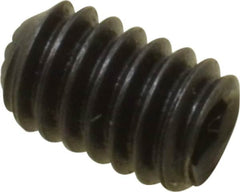 Holo-Krome - #8-32 UNC, 1/4" OAL, Internal Knurl Point Set Screw - Grade 8 Alloy Steel, 5/64" Key - Benchmark Tooling
