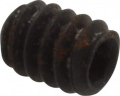 Holo-Krome - #10-24 UNC, 1/4" OAL, Internal Knurl Point Set Screw - Grade 8 Alloy Steel, 3/32" Key - Benchmark Tooling