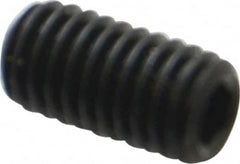 Holo-Krome - #10-32 UNF, 3/8" OAL, Internal Knurl Point Set Screw - Grade 8 Alloy Steel, 3/32" Key - Benchmark Tooling