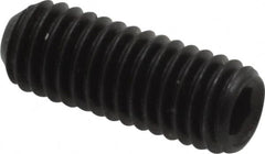 Holo-Krome - #10-32 UNF, 1/2" OAL, Internal Knurl Point Set Screw - Grade 8 Alloy Steel, 3/32" Key - Benchmark Tooling